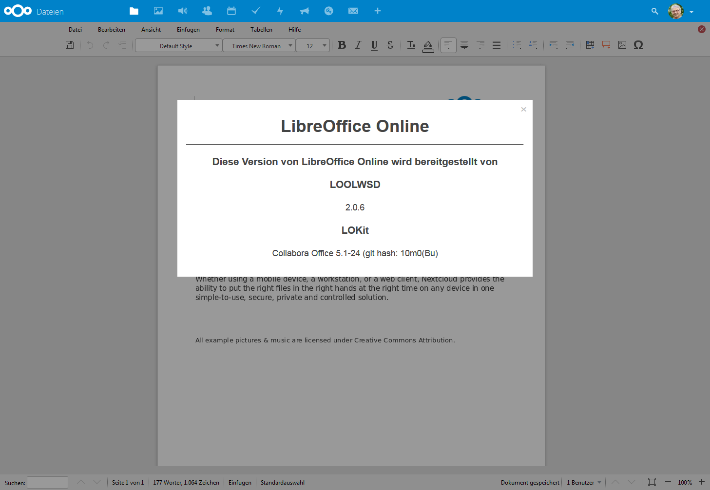 LibreOffice Online 2.0.6